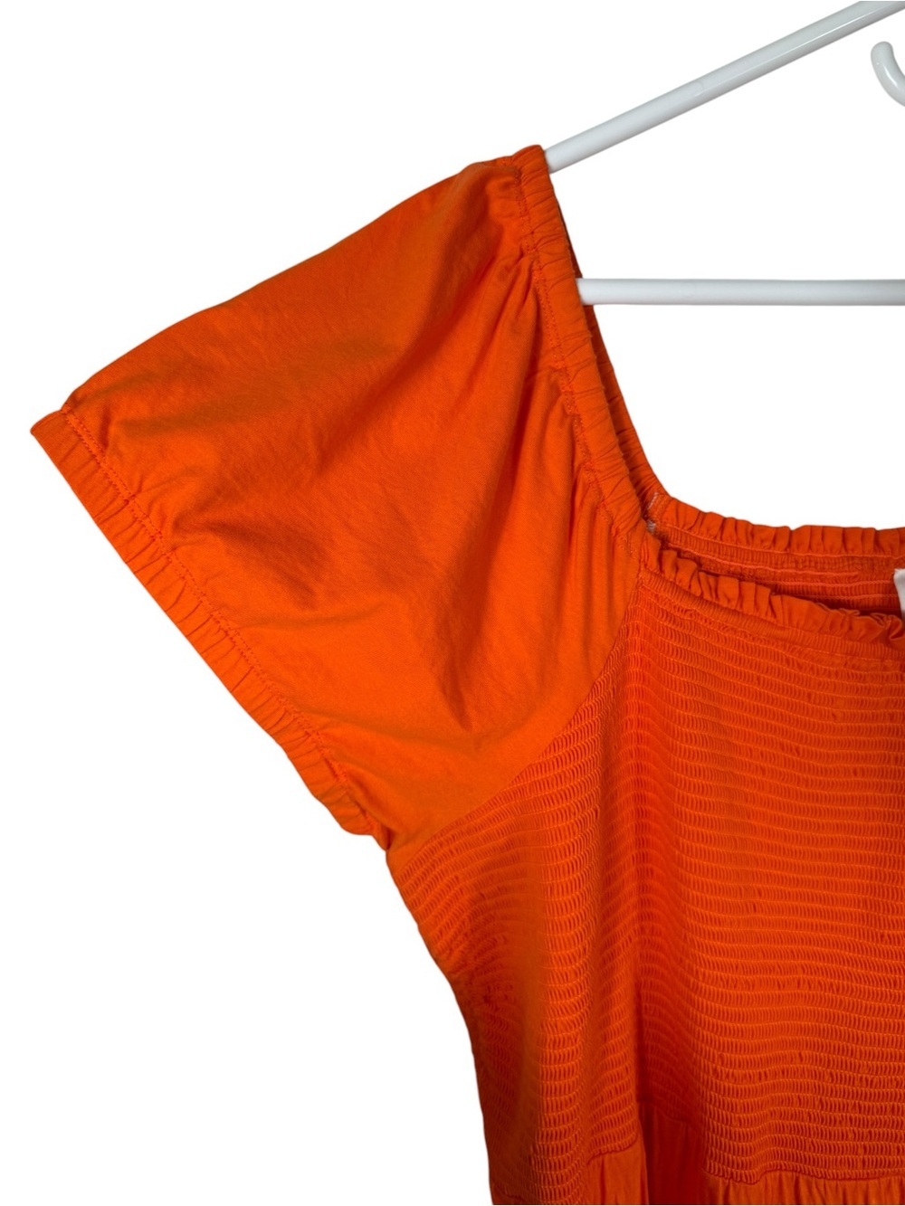 Daily Practice by Anthropologie Orange Tiered Maxi Dress, Size 2X - Picture 5 of 9